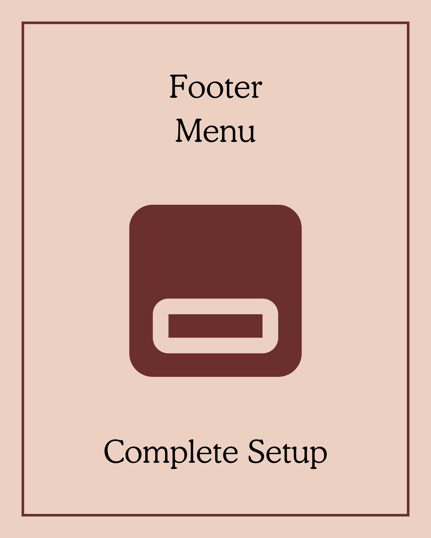 Footer Menu Complete Setup