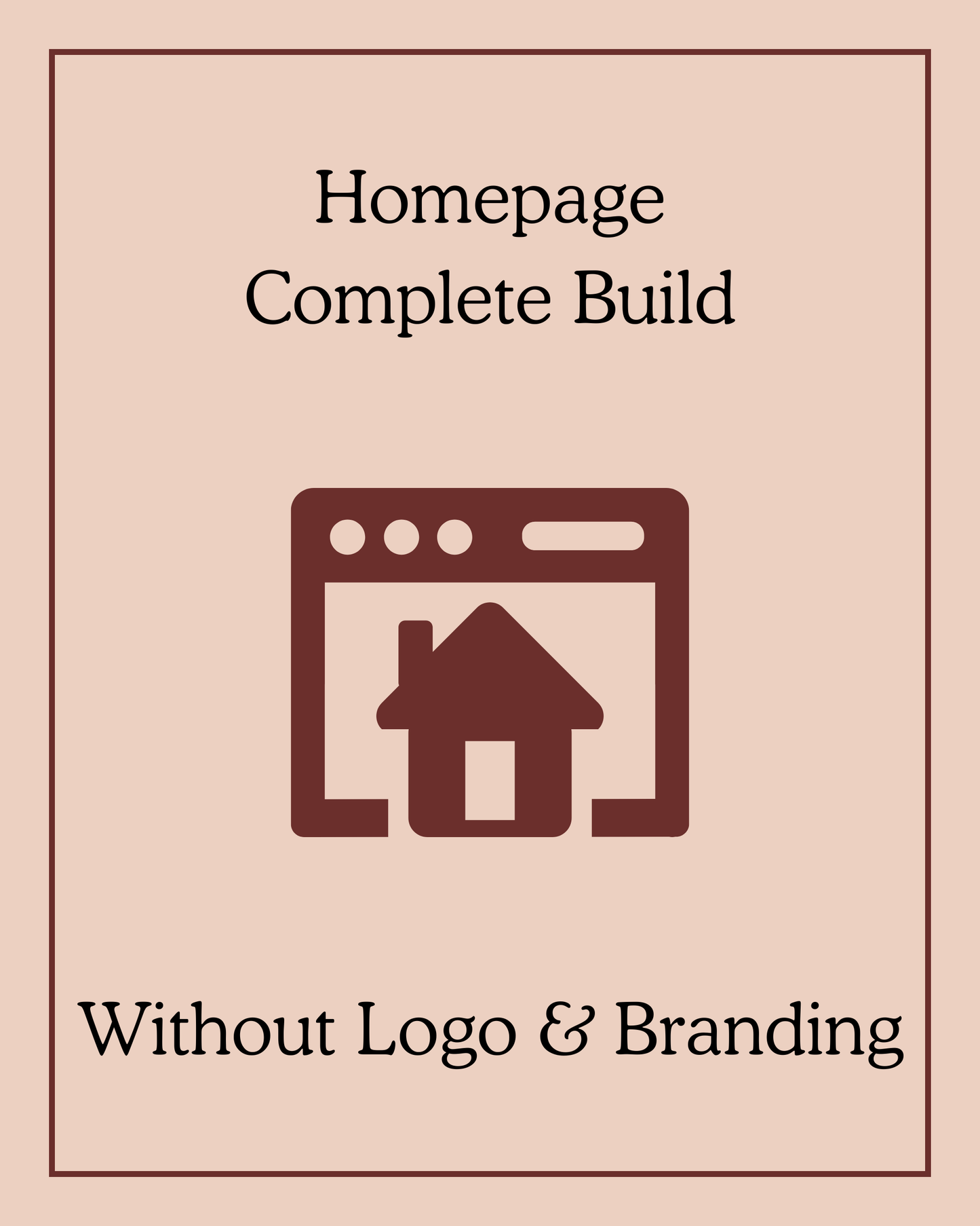 Homepage Complete Build Without Logo and Branding