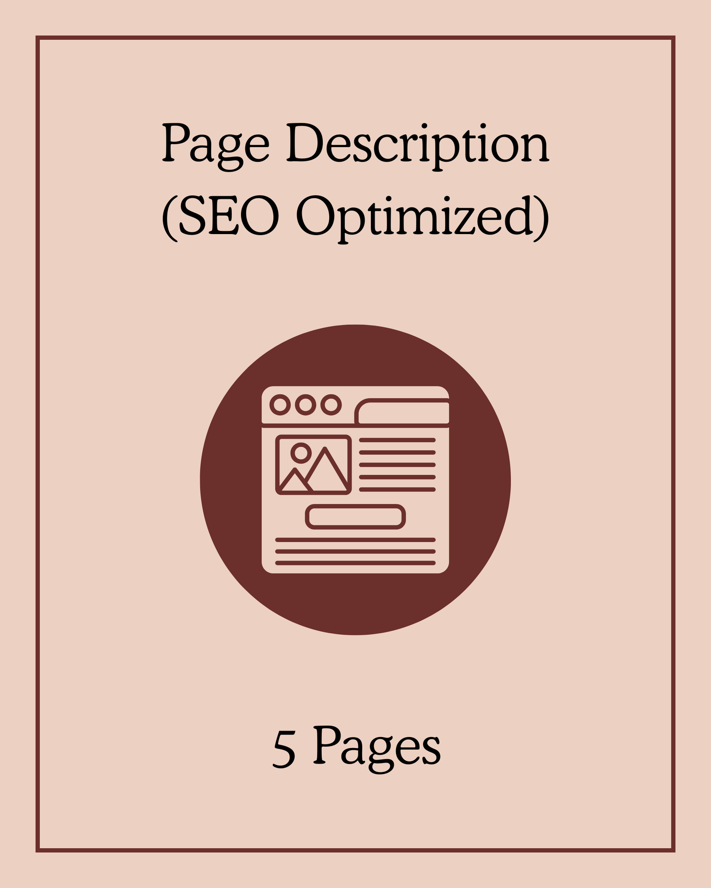Page Description (SEO Optimized) - 5 Pages