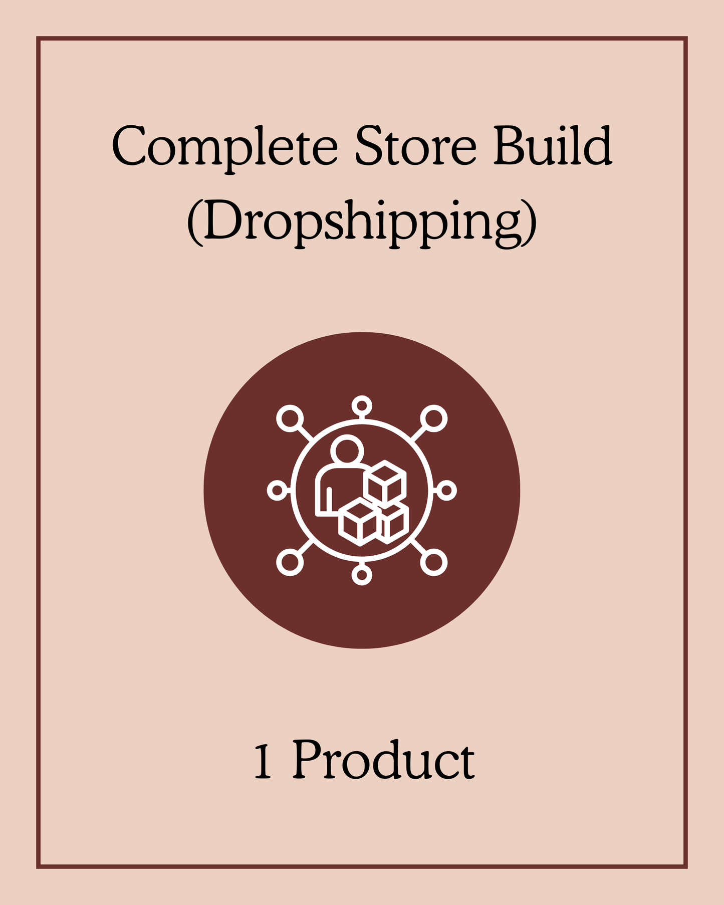 Complete Store Build (Dropshipping) - 1 Product