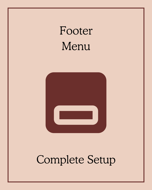 Footer Menu Complete Setup