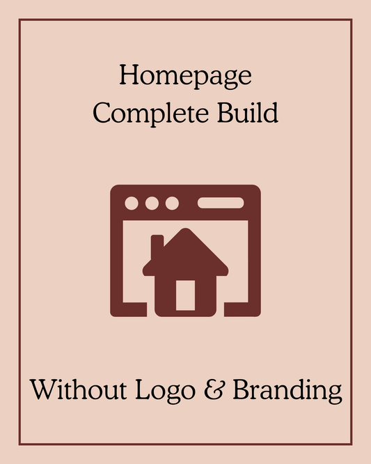 Homepage Complete Build Without Logo and Branding