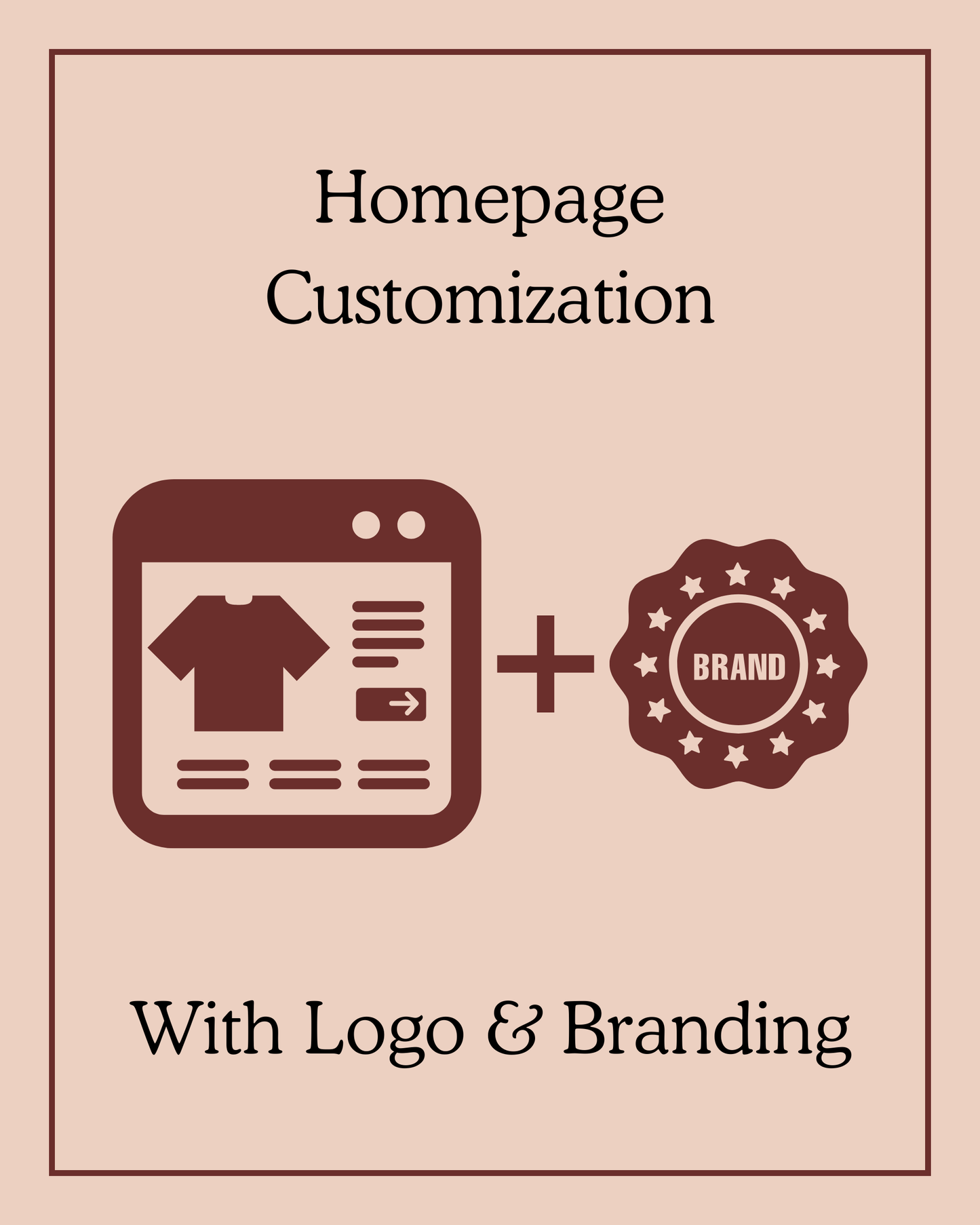 Homepage Customization With Logo and Branding