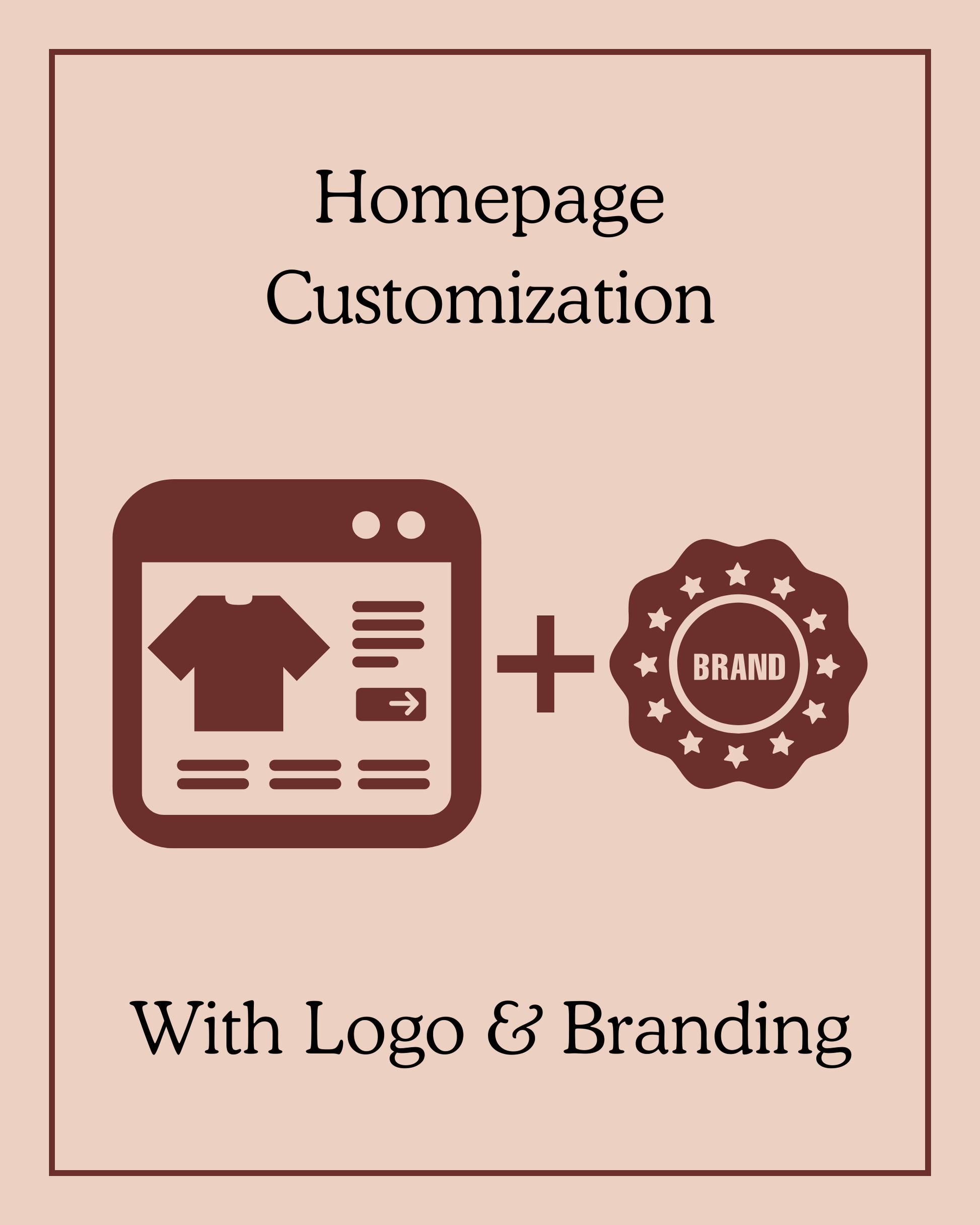 Homepage Customization With Logo and Branding
