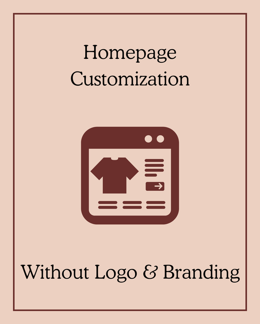 Homepage Customization Without Logo and Branding