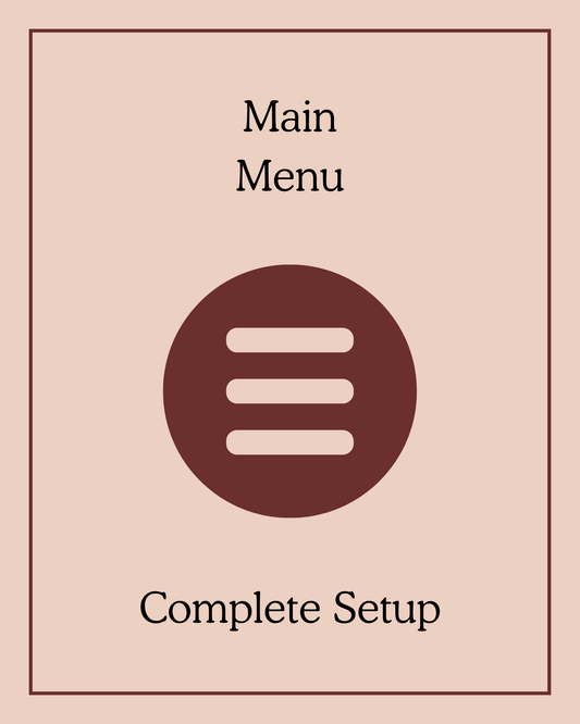 Main Menu Complete Setup