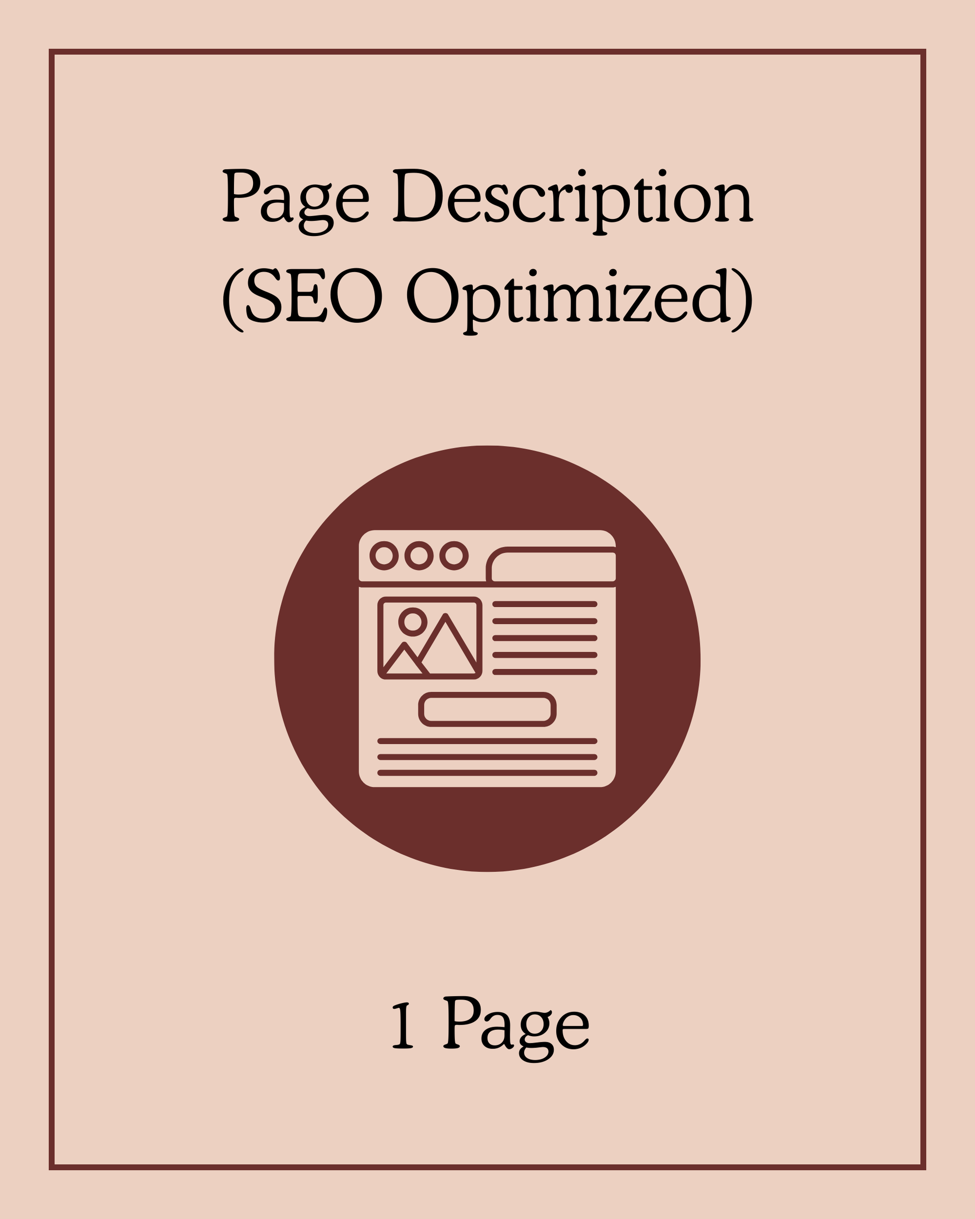 Page Description (SEO Optimized) - 1 Page