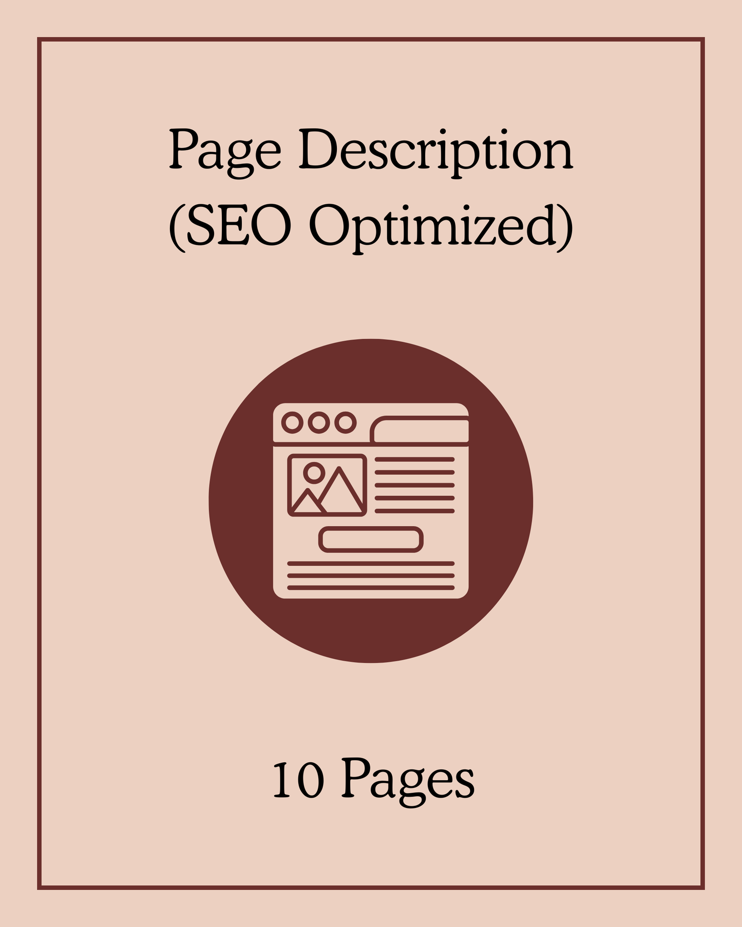 Page Description (SEO Optimized) - 10 Pages