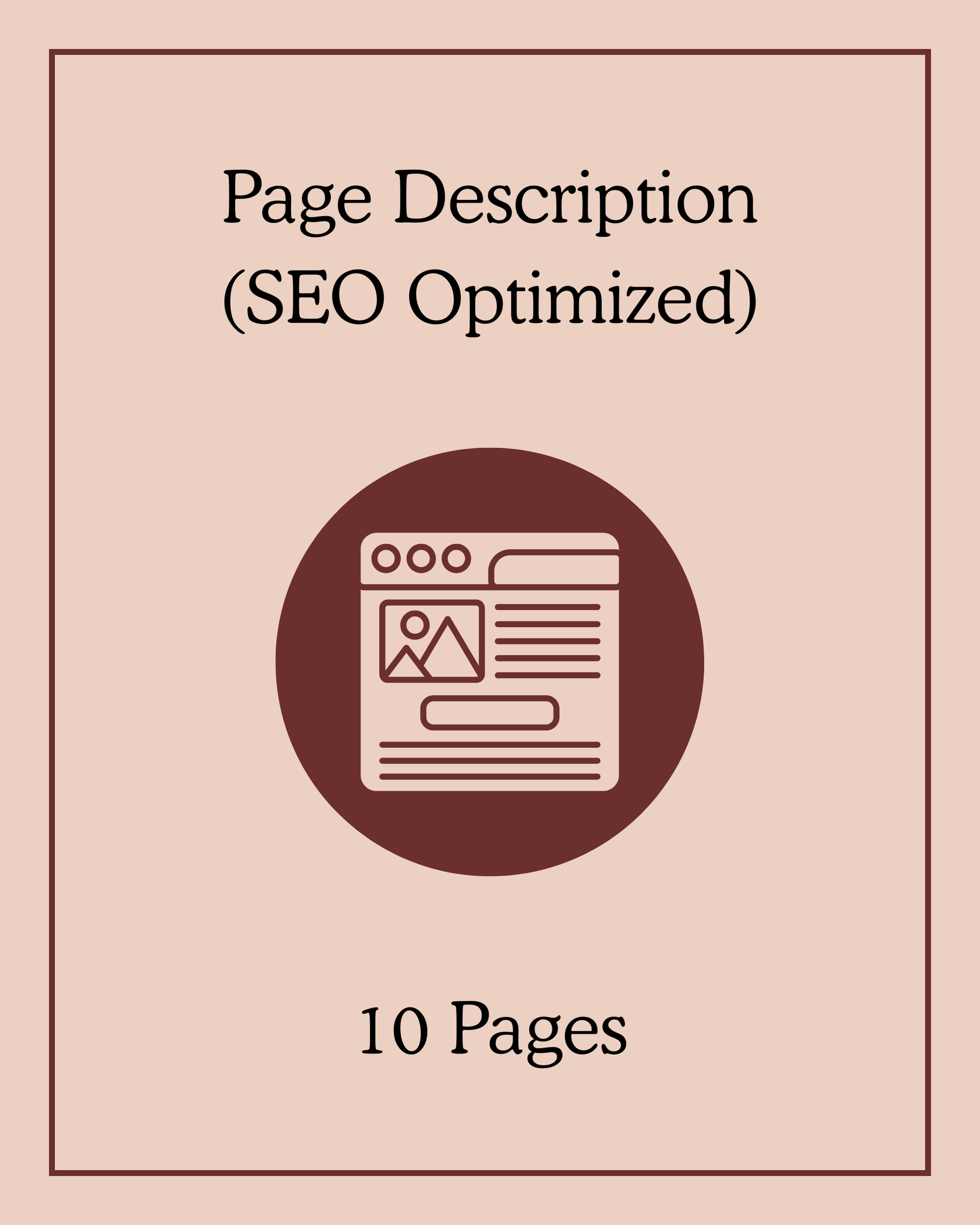 Page Description (SEO Optimized) - 10 Pages