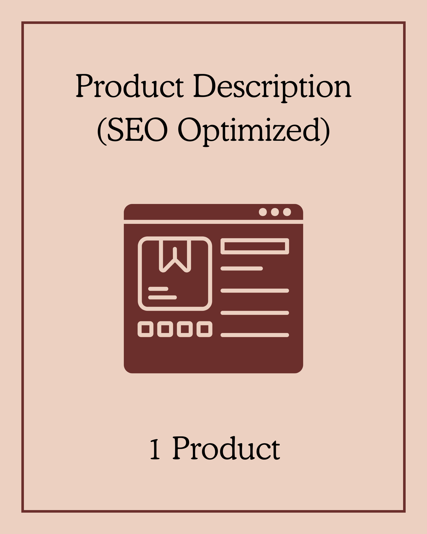 Product Description (SEO Optimized) - 1 Product