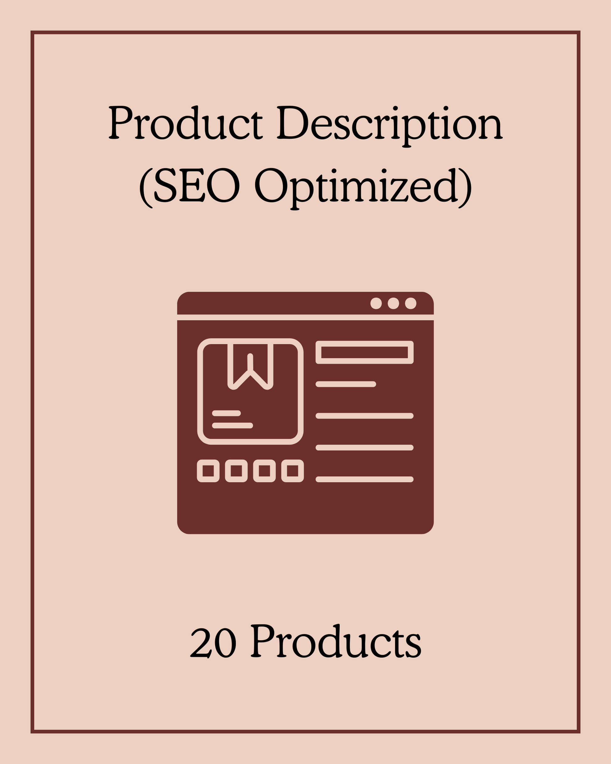 Product Description (SEO Optimized) - 20 Products