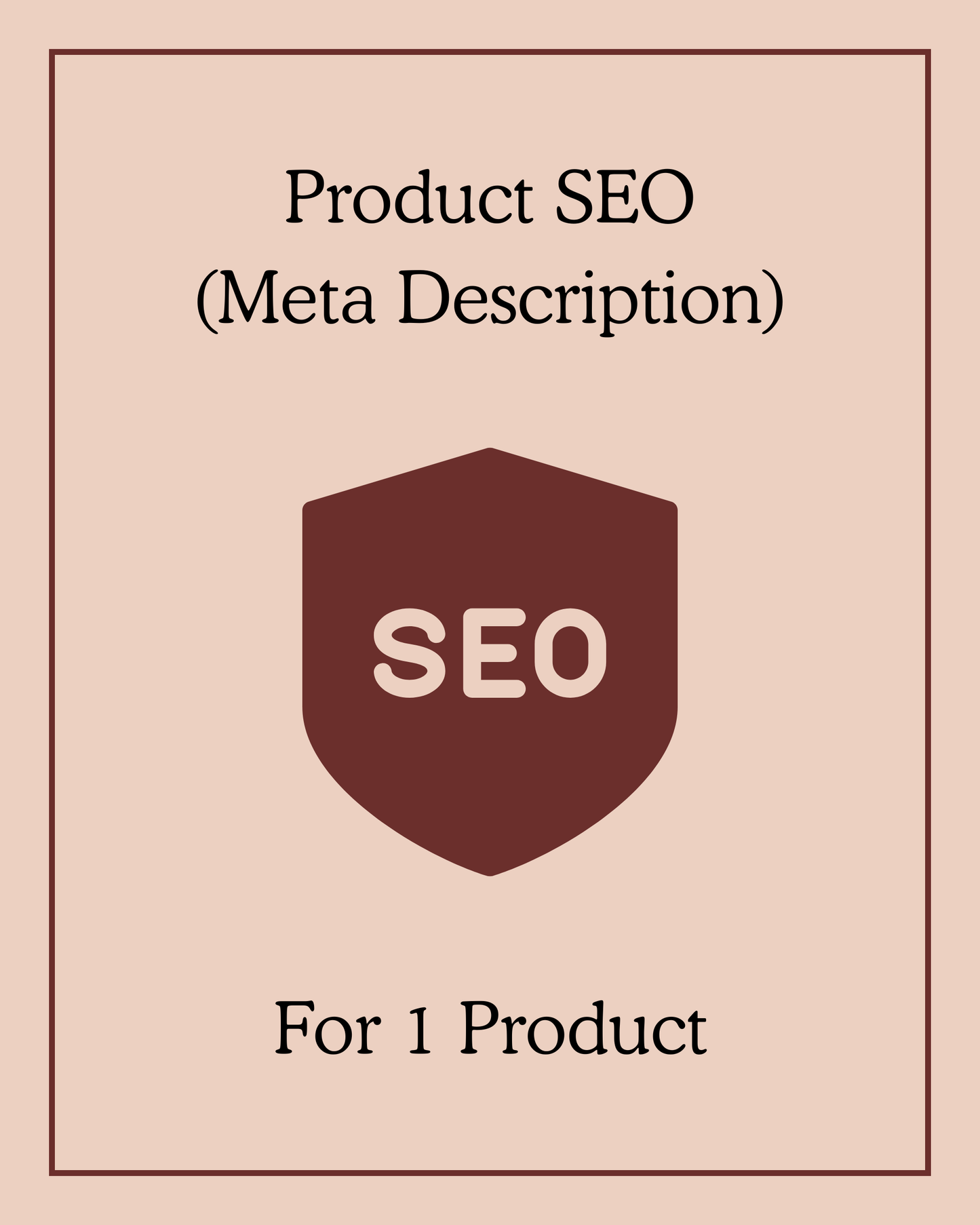 Product SEO (Meta Description) - For 1 Product
